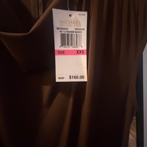 ⭐️NEW Michael Kors Dark Brown Jumpsuit with Gold Accents - Picture 3 of 6